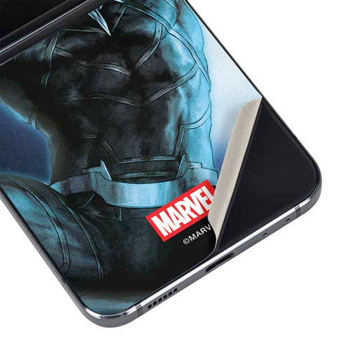 Marvel Black Panther Jumping Through Air Galaxy Z Flip5 5G Skin
